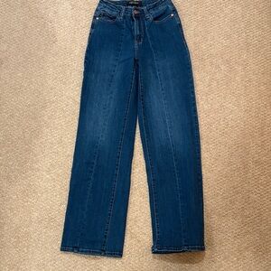 Judy Blue Dark Denim Wide Leg Jeans